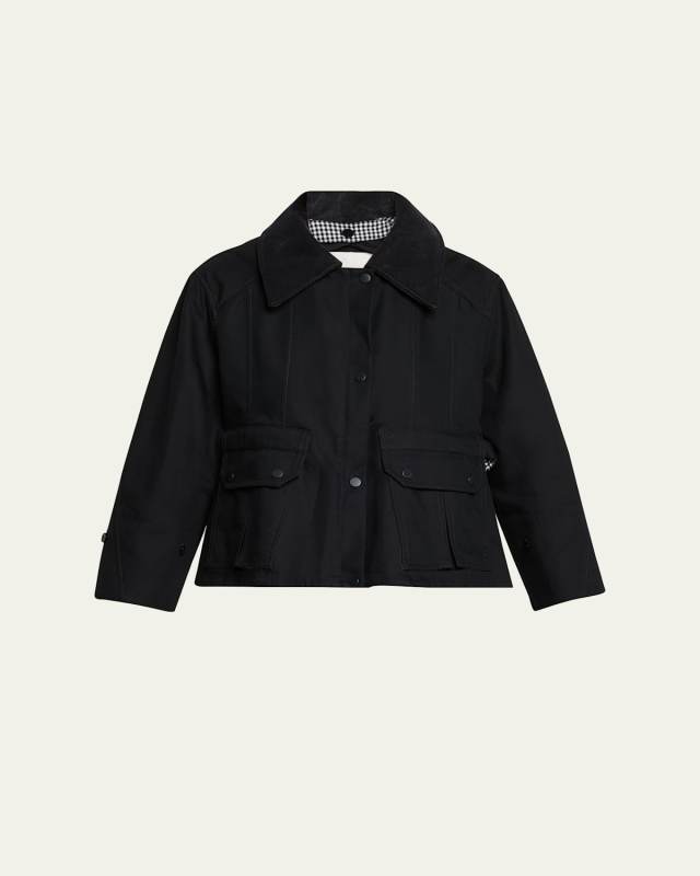 Cropped Flounce Jacket
